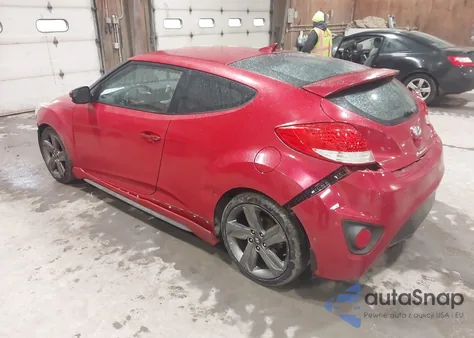 2014 Hyundai Veloster Turbo W/Black z USA, uszkodzony, nr VIN KMHTC6AE9EU206883